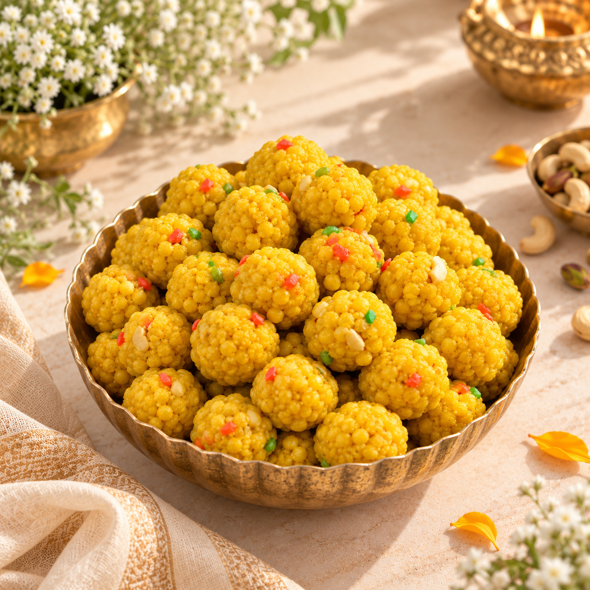 Traditional Boondi Ladoo