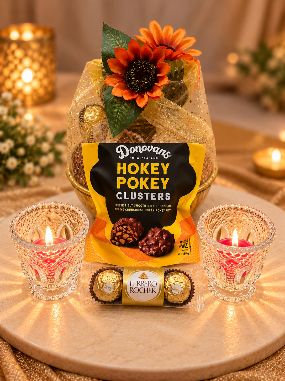 Golden Moments Chocolate Gift Basket