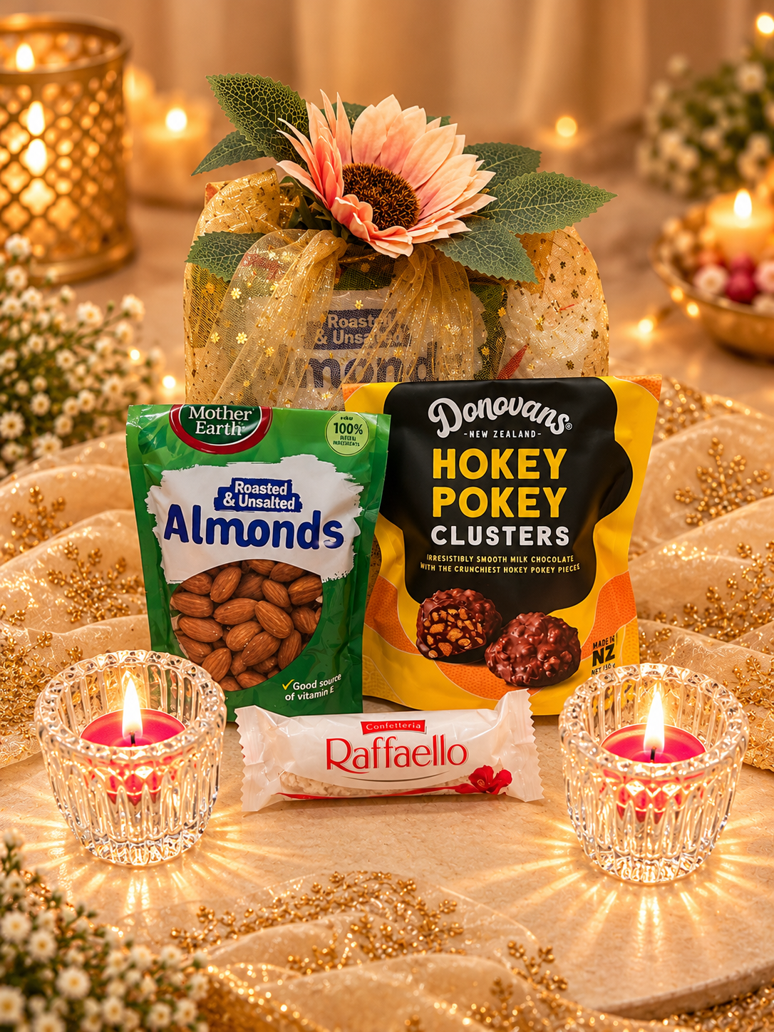 Golden Indulgence Gift Basket